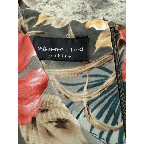 VTG Connected Petites Hawaiian Sleeveless Dress  Euro  Resort Beach 8p Read Y2K - Picture 5 of 9